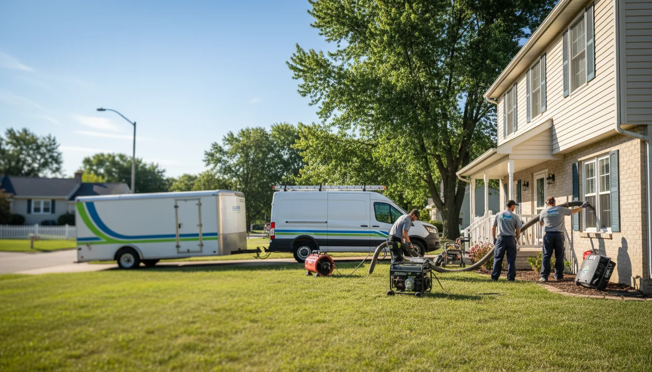 Flooded Basement Restoration And Cleanup With Repair in Miller City, IL near me